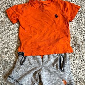 Toddler polo shirt and shorts set 2T